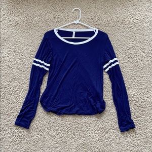Navy and White Soft Long sleeve
